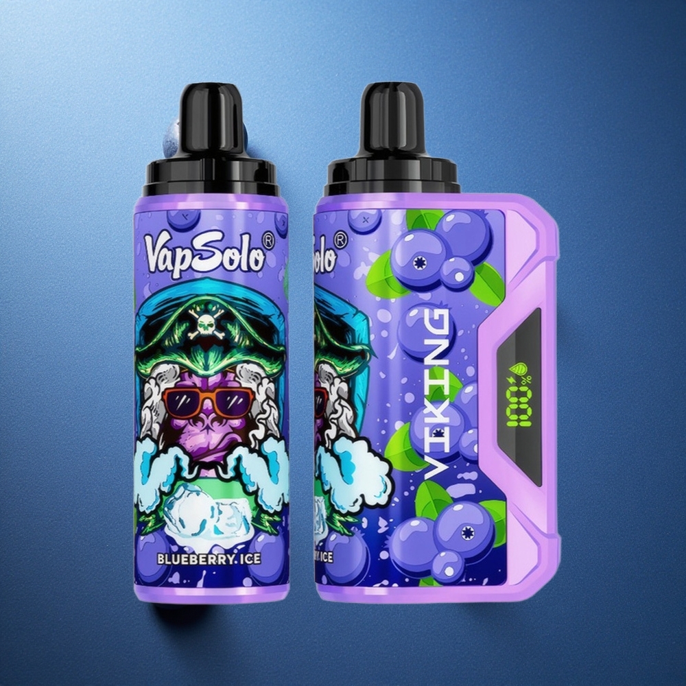 Blåbär VapSolo VIKING 12000 Puffar Engångs Vape 22ml E-Vätska Sverige grossist