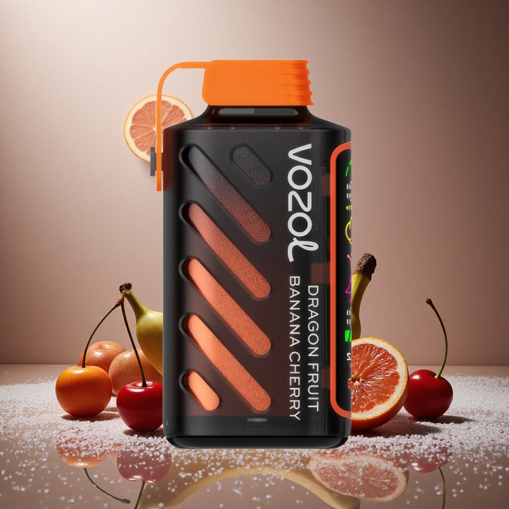 Dragonfrukt Banan Körsbär VOZOL Gear Power 20000 Puffs 20mL Fylld E-vätska Fullskärmsdisplay Sverige grossist