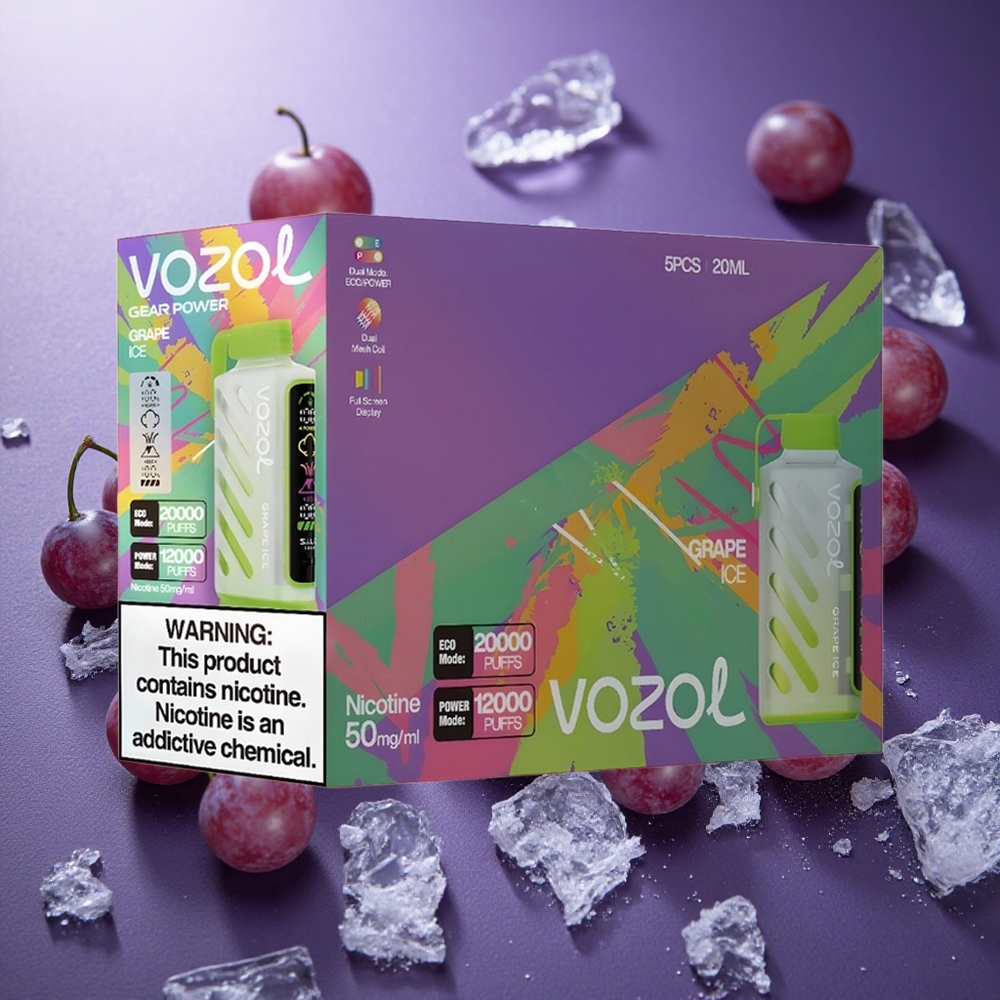 Vindruvor Is VOZOL Gear Power 20000 Puffar Dual Mesh Coil Sverige grossist