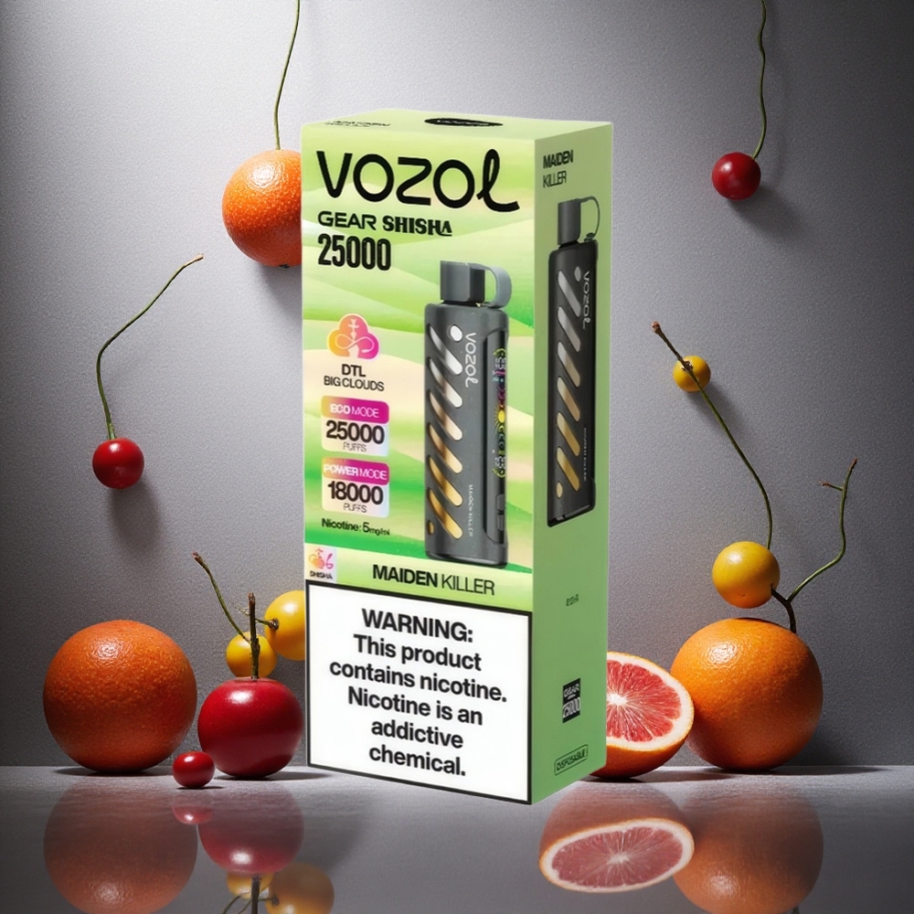30 Läckra smaker VOZOL Gear Shisha 25000 Puffs Dual Mesh Dual Modes Sverige grossist
