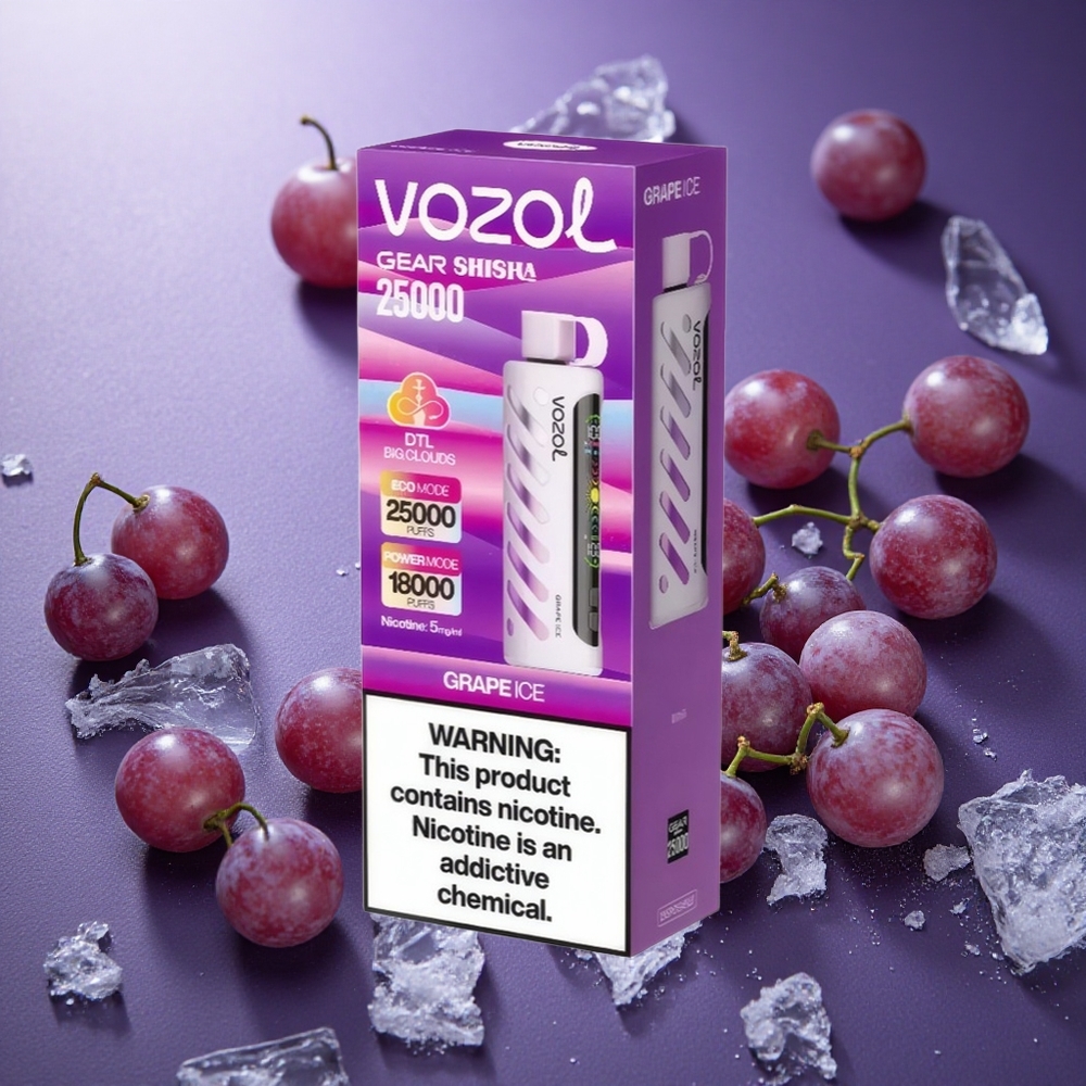 Vindruvor Is VOZOL Gear Shisha 25000 Puffar Dual Mesh Dual Modes Sverige grossist