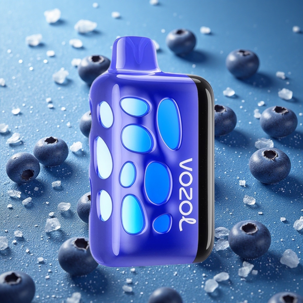 Blåbär Iskall VOZOL RAVE 40000 20/50mg/ml Nikotin 1000mAh Batterikapacitet Sverige grossist