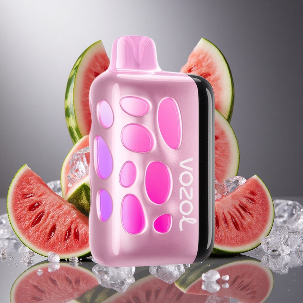 Vattenmelon Is VOZOL RAVE 40000 20/50mg/ml Nikotin 80% Laddad på 20 Min Sverige grossist