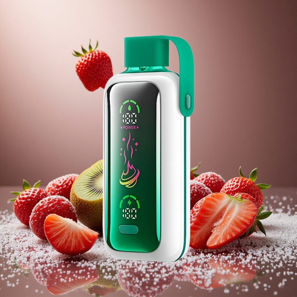 Jordgubb Kiwi VOZOL Star 20000 Puffs HD-spegel skärm Dual mesh Sverige grossist