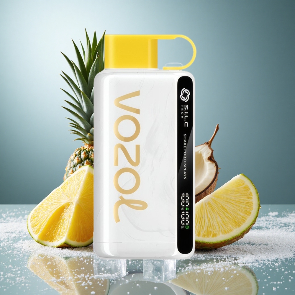 Ananas Kokos Is VOZOL STAR 9000/12000 650mAh Batterikapacitet 30% snabbare laddning Sverige grossist