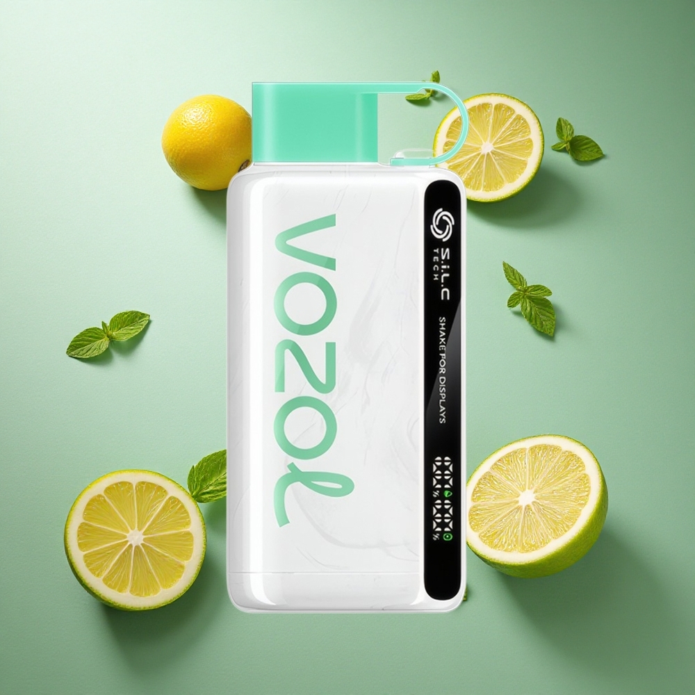 Citronmynta VOZOL STAR 9000/12000 Engångs Vape 9000/12000 bloss Snabb laddning Återvunnen plast Sverige grossist