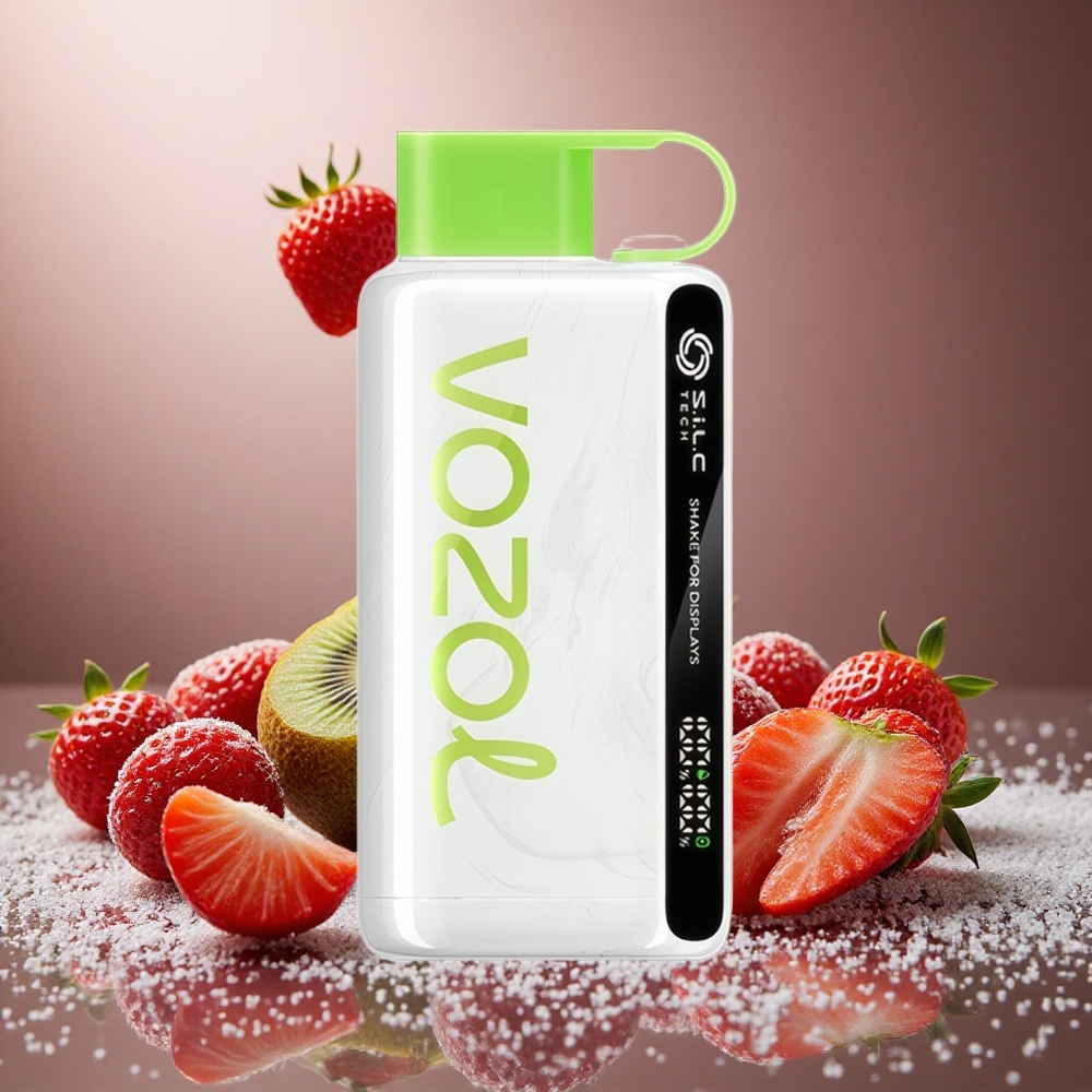 Jordgubbe Kiwi VOZOL STAR 9000/12000 650mAh Omladdad Plast Sverige grossist