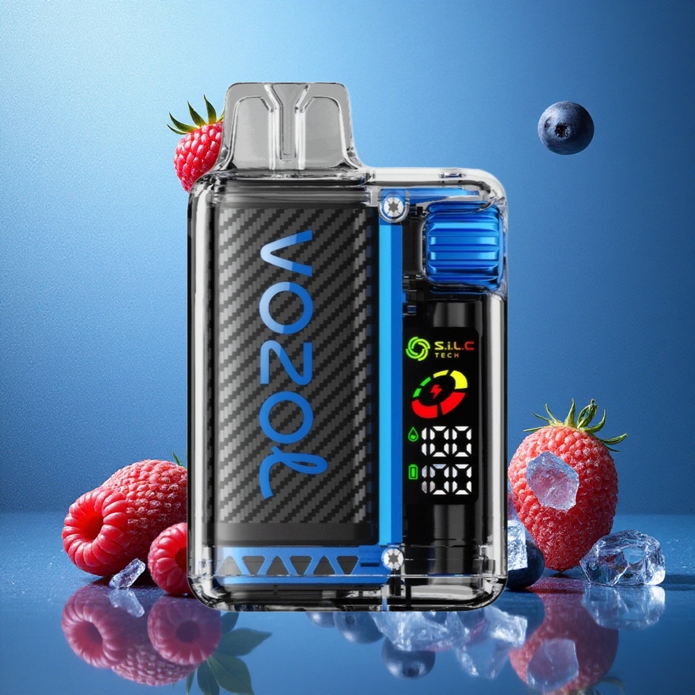 Blå Hallon Is VOZOL Vista 20000 Puffs 650mAh Batteri 6-nivå Wattjustering Sverige grossist