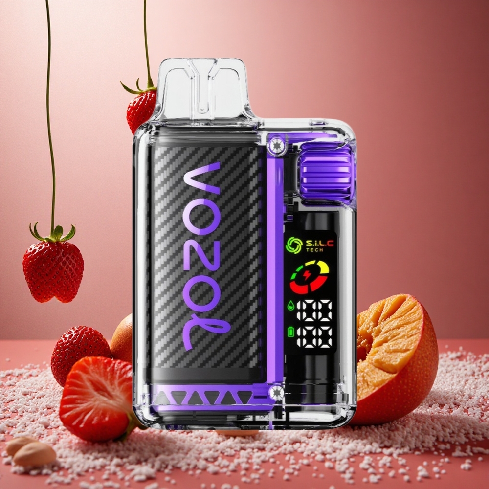 Jordgubb Mango VOZOL Vista 20000 Puffs Laddningsbar Batteri 650mAh 6-nivå Watt Justering Sverige grossist