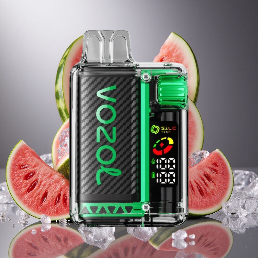 Vattenmelon Is VOZOL Vista 20000 Puffs Återuppladdningsbart 650mAh OLED Skärm Sverige grossist